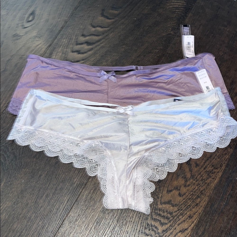 Victoria's Secret Purple and pink crème Lace Panties - Picture 1 of 6
